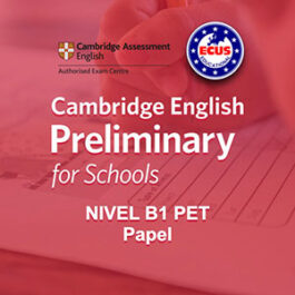 Examen Cambridge B1 PET FOR SCHOOLS