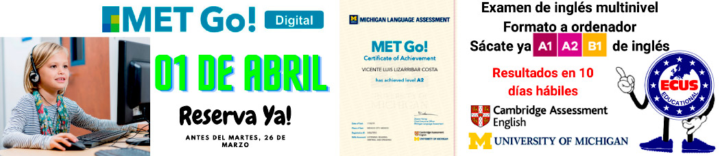 Certifica tu nivel de inglés con el MET Go! Digital